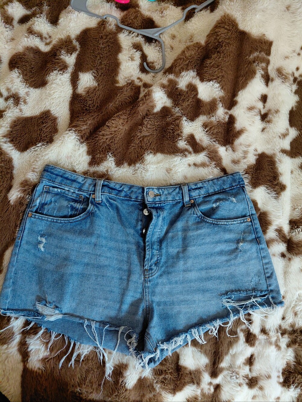 wild fable Light Blue Distressed Denim Cutoff Shorts